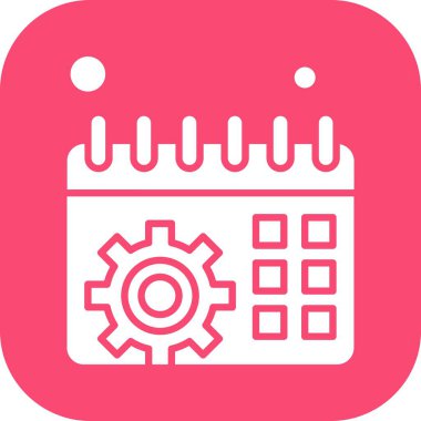 Vektör Takvim Simgesi, illüstrasyon   