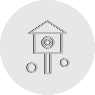 kamp konsepti simgesi, vektör illüstrasyonu