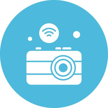  Kamera Simgesi, Vektör illüstrasyonu