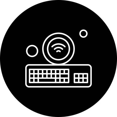 Klavye simgesi vektör illüstrasyonu