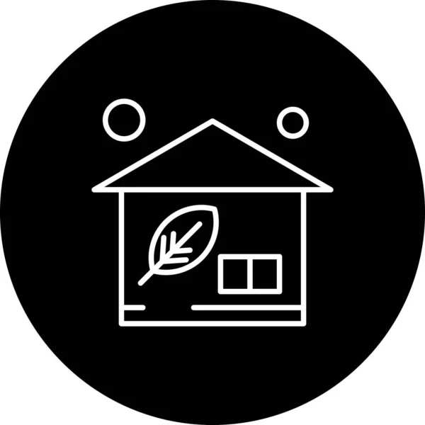 Home Flat Icon Vector Illustratie — Stockvector