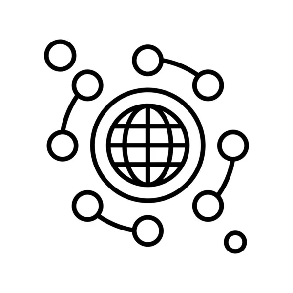 Vektor Globus Symbol Vektor Illustration Geschäfts Und Managementkonzept — Stockvektor