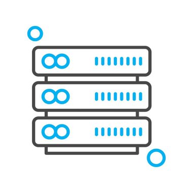 Vektör sunucu web simgesi