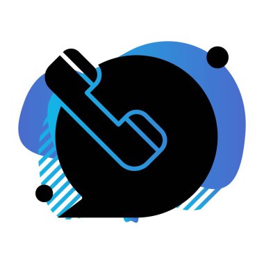 Vektör telefon simgesi illüstrasyonu  