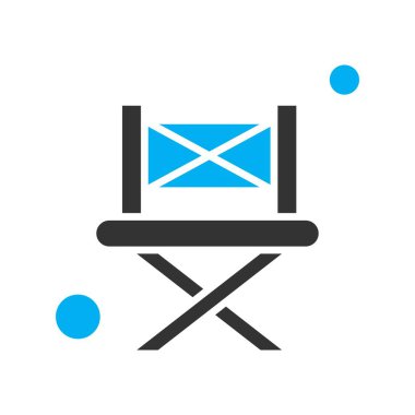  Sandalye Simgesi, vektör illüstrasyonu