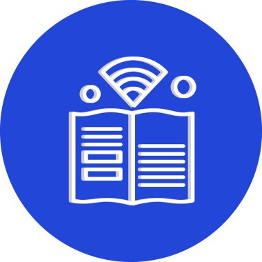 kitap simgesi, vektör illüstrasyonu