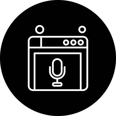 Web sitesi simgesi, vektör illüstrasyonu, İnternet konsepti  