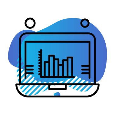 Vektör Analitik Web Simgesi, Vektör İllüstrasyonu