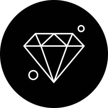 Elmas simgesi vektör illüstrasyonu