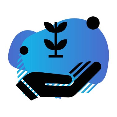 çiçek simgesi vektör illüstrasyonu