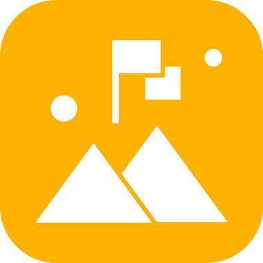 dağ simgesinin vektör illüstrasyonu