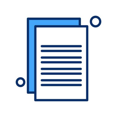 Belgenin vektör illüstrasyonu, basit simge tasarımı