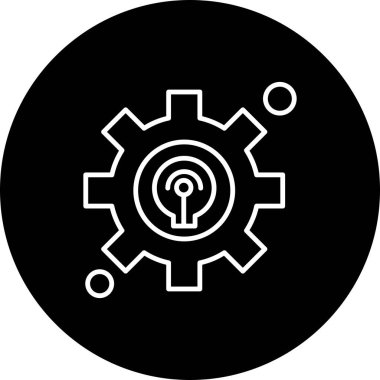  Simge ile dişli vektör ayarı