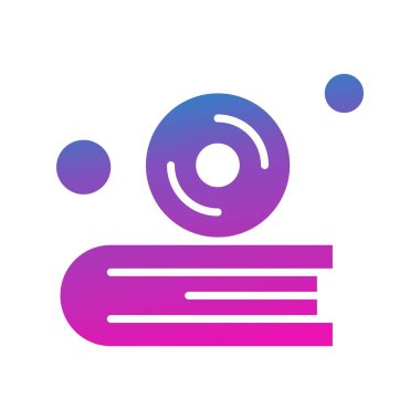  Vektör cd Simgesi, basit web illüstrasyonu 