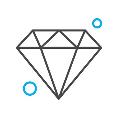 Elmas simgesi vektör illüstrasyonu