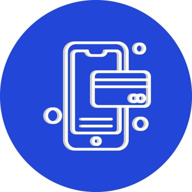 Vektör mobil ağ simgesi