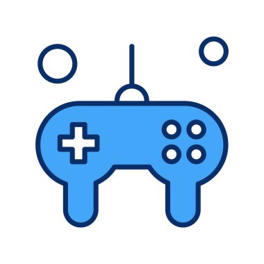 Oyun çubuğu simgesi. Oyun kontrolörü. vektör illüstrasyonu