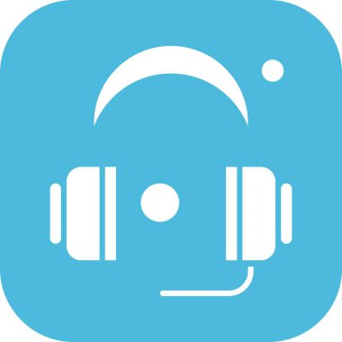 Vektör kulaklığı web simgesi