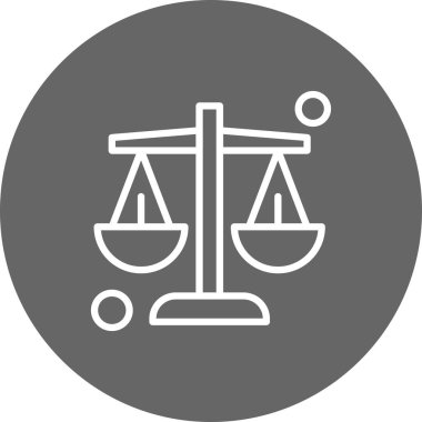  Denge simgesinin vektör illüstrasyonu   