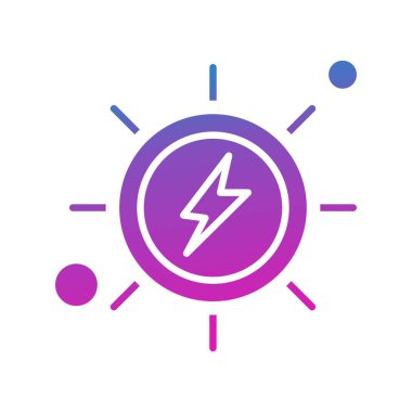 Vektör Enerji Ağı Simgesi