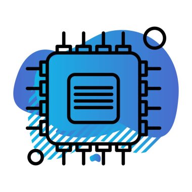 Vektör Çipi Web Simgesi