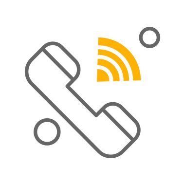 Vektör telefon simgesi illüstrasyonu  