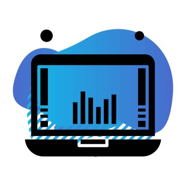 Vektör Analitik Web Simgesi, Vektör İllüstrasyonu