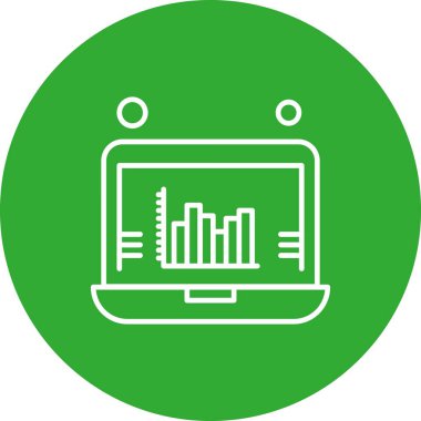 Vektör Analitik Web Simgesi, Vektör İllüstrasyonu