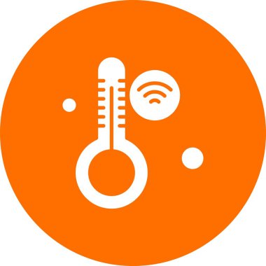 Nesnelerin internet konseptinin basit vektör simgesi