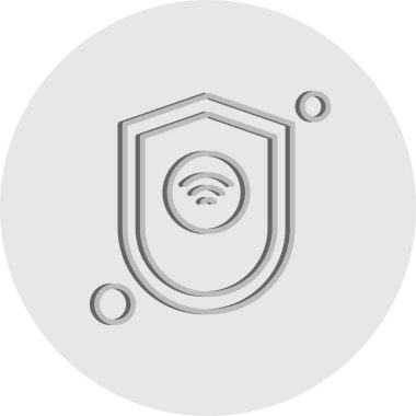 Vektör kalkanı ağ simgesi