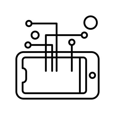 teknoloji konsept simgesi, vektör illüstrasyonu