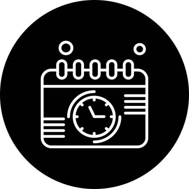 Vektör Takvim Simgesi, illüstrasyon   