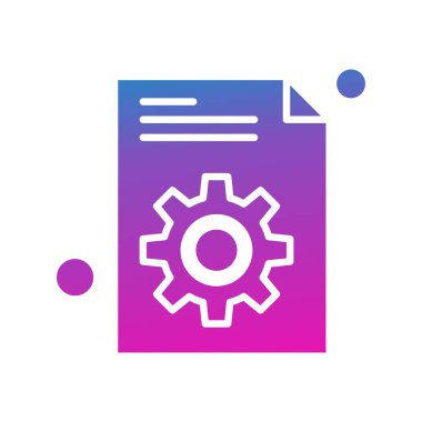 Belgenin vektör illüstrasyonu, basit simge tasarımı