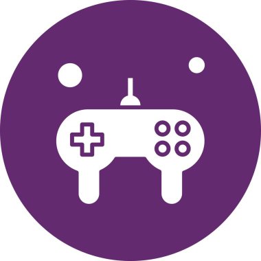 Oyun çubuğu simgesi. Oyun kontrolörü. vektör illüstrasyonu