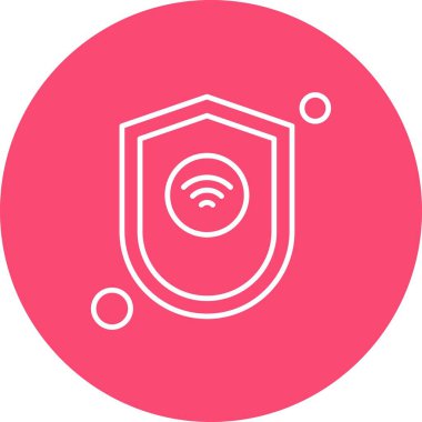 Vektör kalkanı ağ simgesi