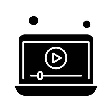 dizüstü bilgisayar simgesi, vektör illüstrasyonu