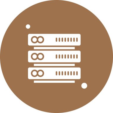 Vektör sunucu web simgesi