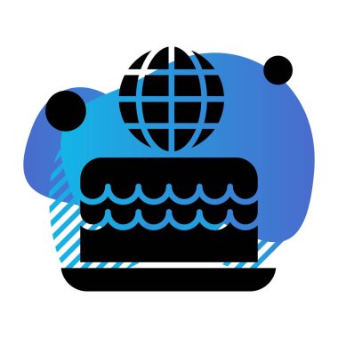 Pasta Simgesinin Vektör illüstrasyonu