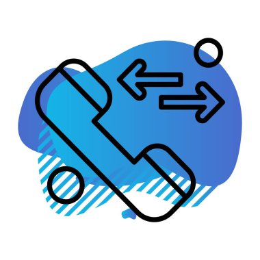 Vektör telefon simgesi illüstrasyonu  