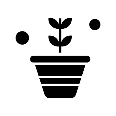 çiçek simgesi vektör illüstrasyonu