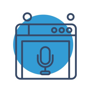 Web sitesi simgesi, vektör illüstrasyonu, İnternet konsepti  