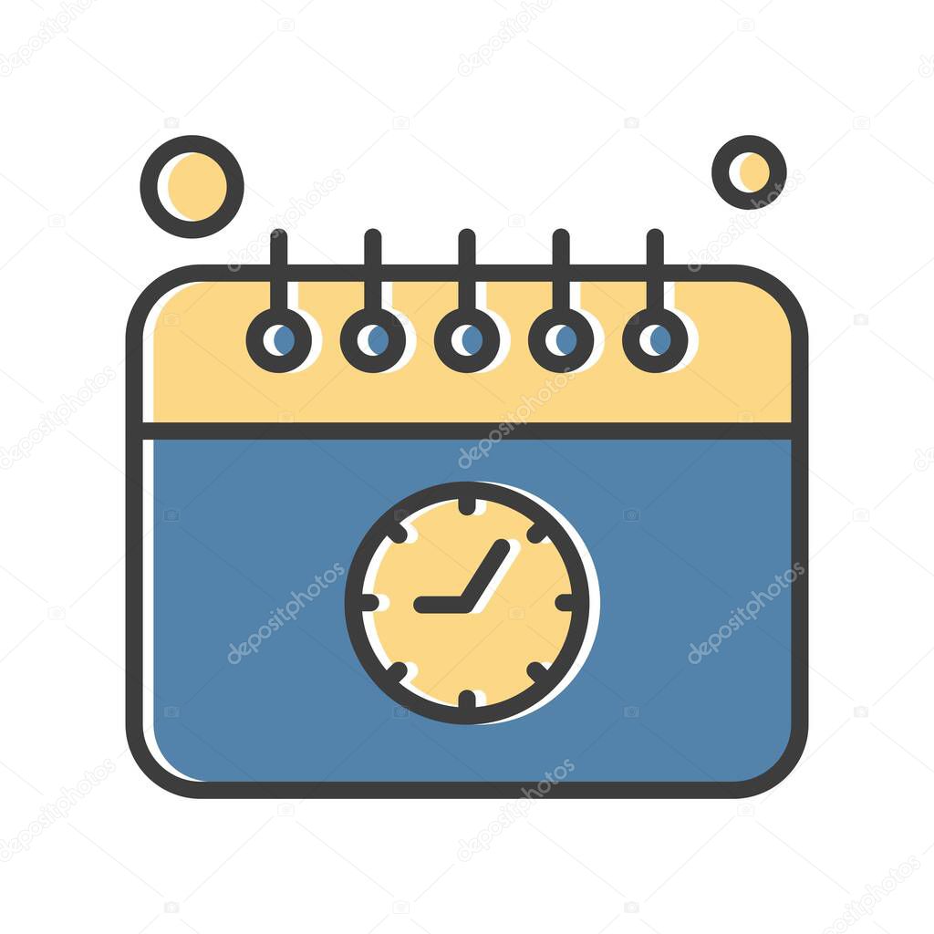 Vector Calendar Icon, illustration   