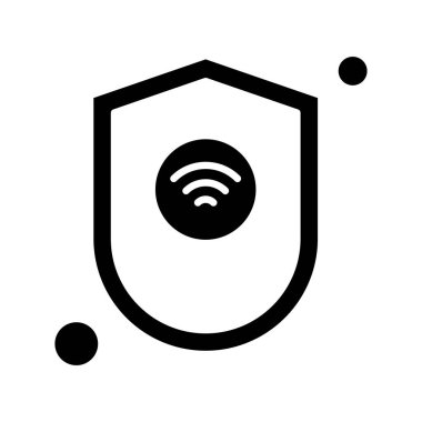 Vektör kalkanı ağ simgesi