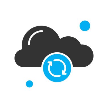 Contour bulut vektör illüstrasyonu