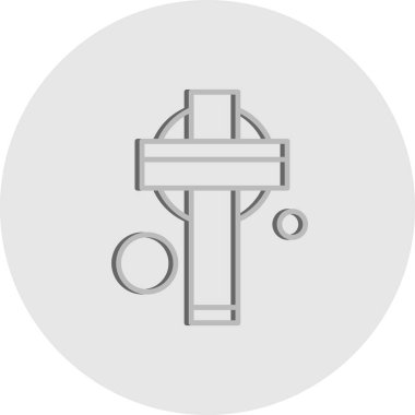 Aziz Patrick konsept simgesi, vektör illüstrasyonu