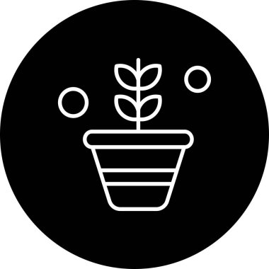 çiçek simgesi vektör illüstrasyonu