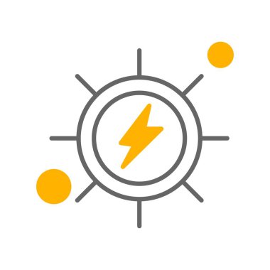 Vektör Enerji Ağı Simgesi