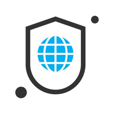 Vektör kalkanı ağ simgesi