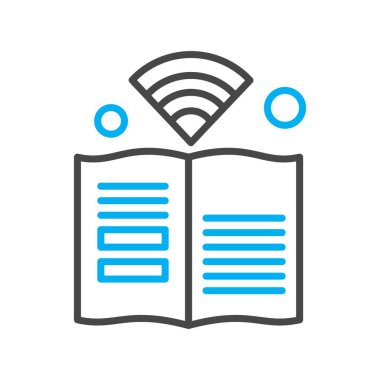 kitap simgesi, vektör illüstrasyonu