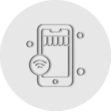 cep telefonu simgesi. vektör illüstrasyonu